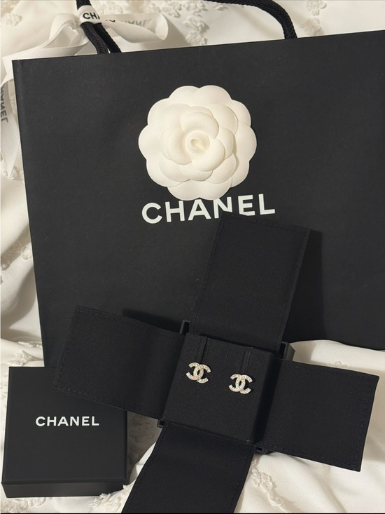 CHANEL Jewelry - CHANEL Classic CC Logo Stud Earrings